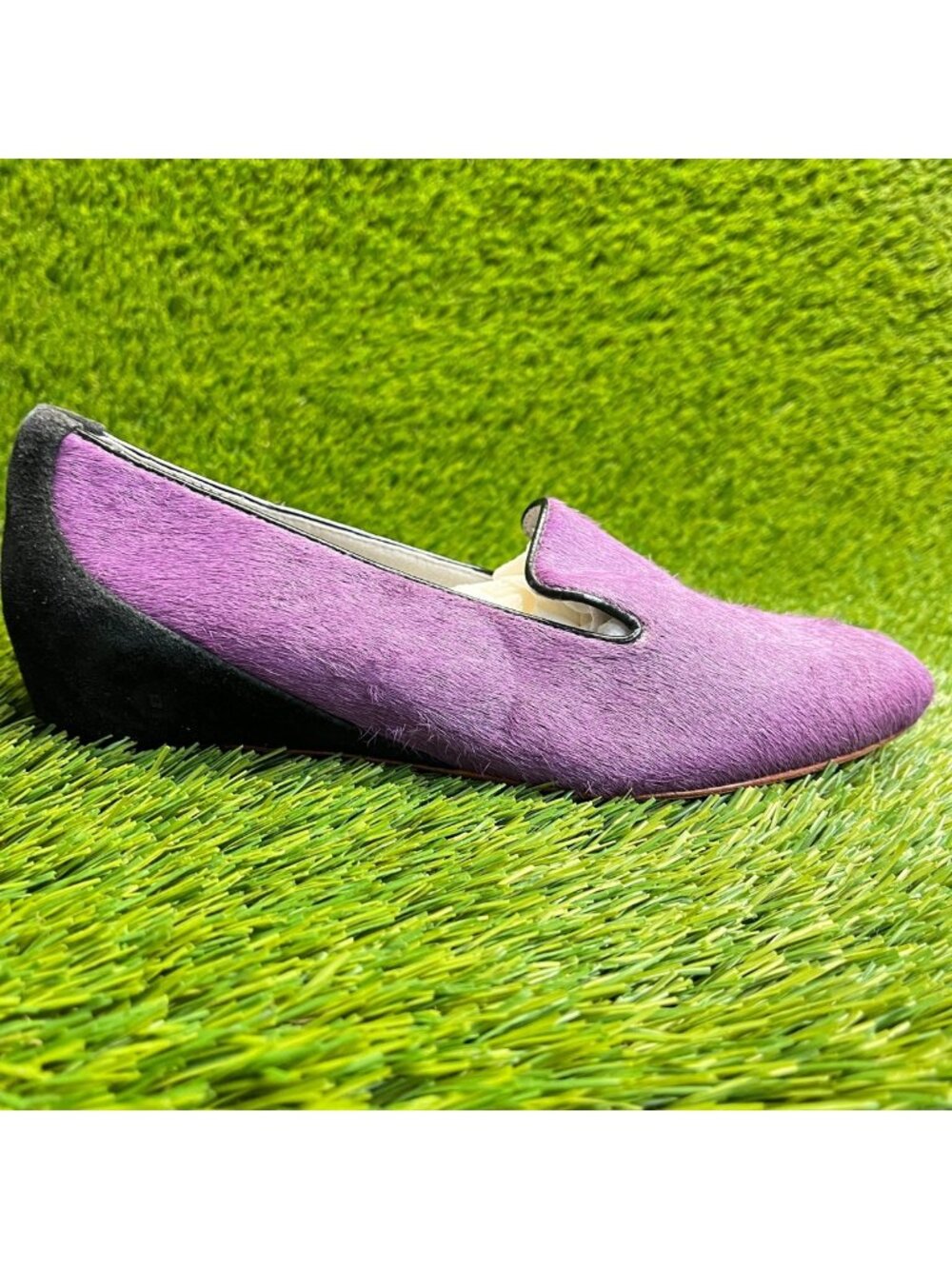 Tsubo Womens Size 7 Purple Black Casual Classic Slip On Loafers Flats Shoes